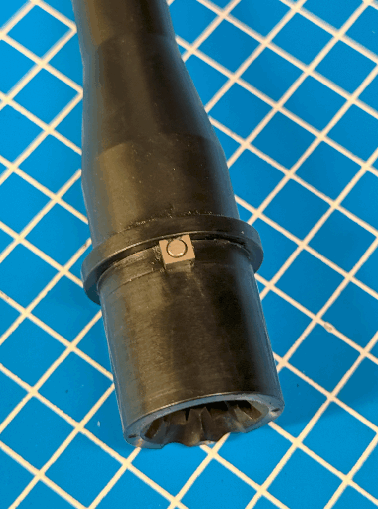 Roam barrel adaptor put in place rady for install into upper 