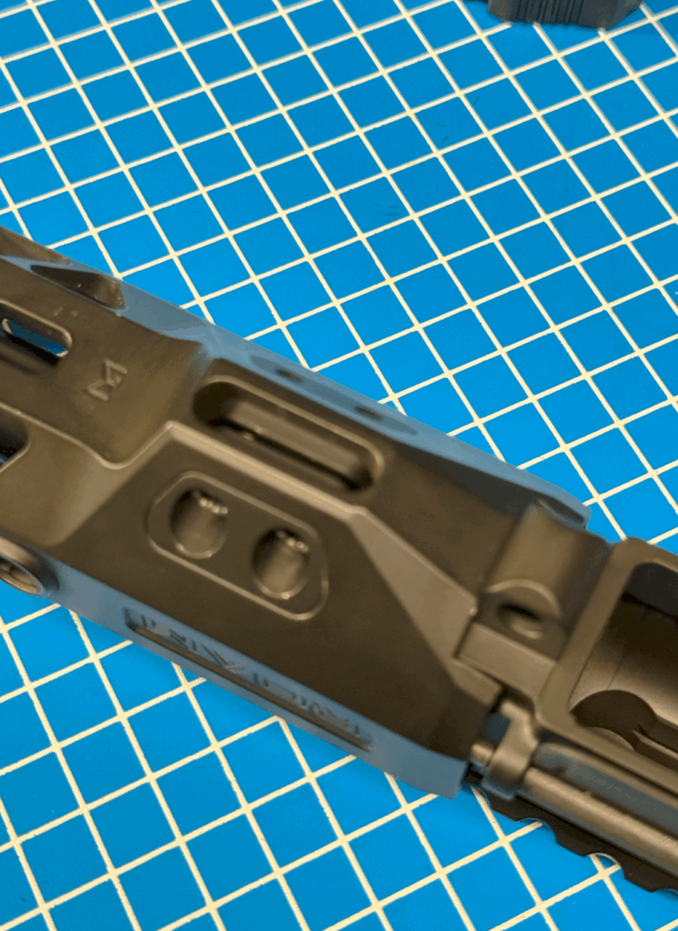 fully installed handguard and wedge clamps 